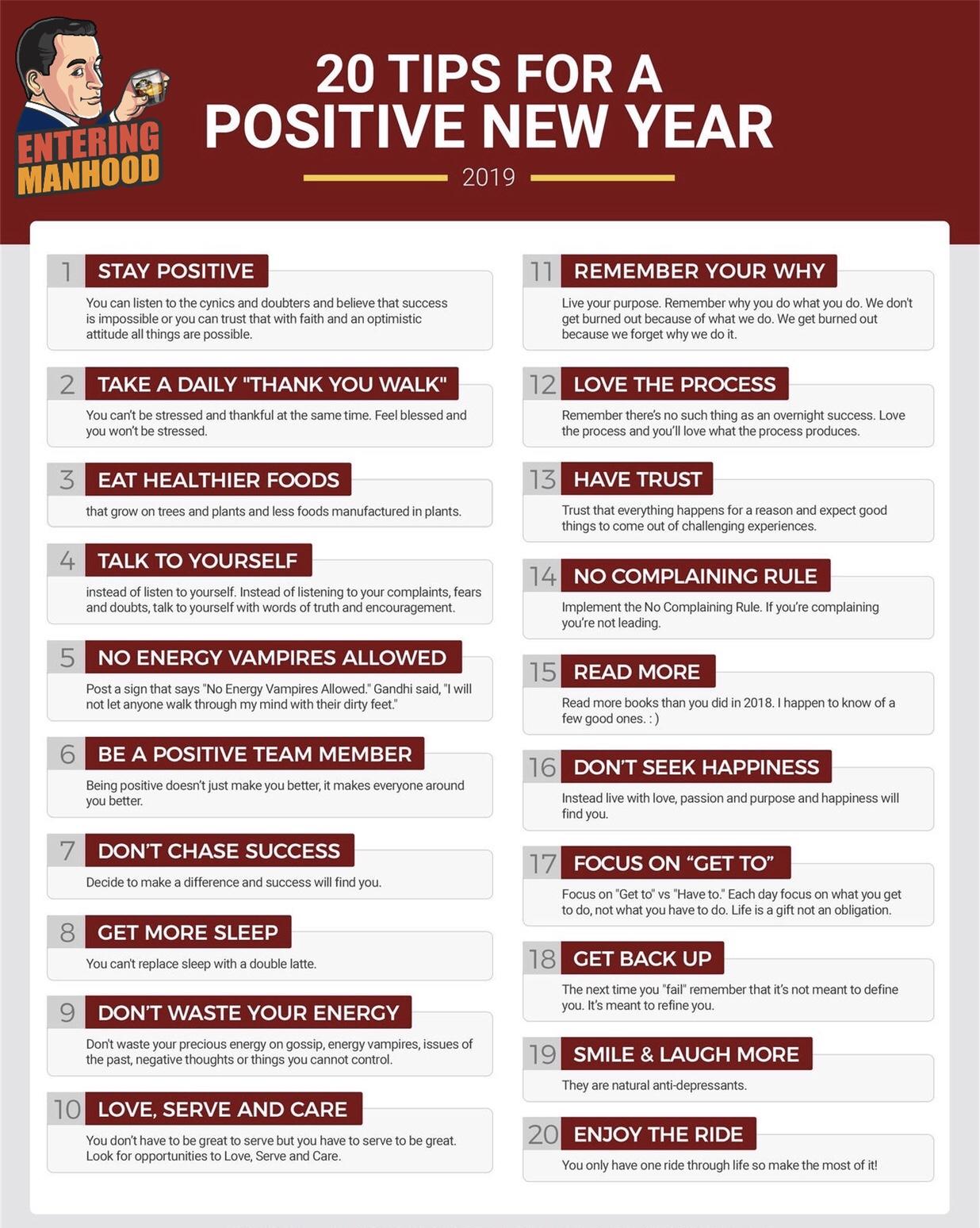 20 tips for you to enjoy a successful new year