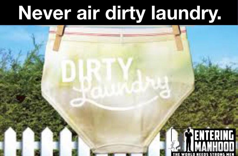 air dirty laundry idiom meaning